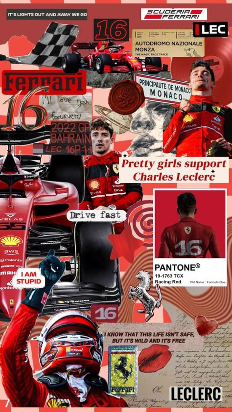 Check out sophiehendersonn's Shuffles charles leclerc #wallpaper #charlesleclerc #formula1 #f1 #car #ferrari #16 Formula 1 Aesthetic Wallpaper Charles Leclerc, F1 Ferrari Wallpapers Charles Leclerc, F1 Cars Ferrari, Ferrari Charles Leclerc Wallpaper, Charles F1 Wallpaper, Charles Leclerc Ferrari Wallpaper, Charles Leclerc Collage Wallpaper, Ferrari F1 Wallpapers Leclerc, F1 Charles Leclerc Wallpaper