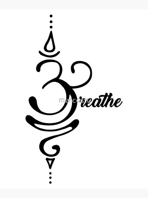 Breathe Symbol, Aquarius Tattoo, Tattoos For Black Skin, Symbolic Tattoos, Sanskrit, Adult Coloring, Body Art, Canvas Prints, Bike