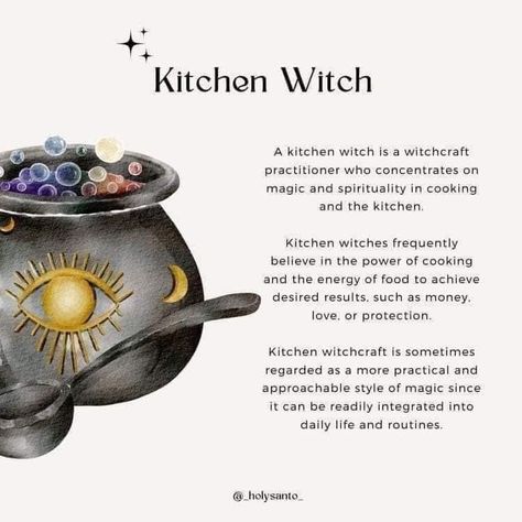 Modern Witch Kitchen Aesthetic, Kitchen Witchery Aesthetic, Kitchen Witch Outfit, Kitchen Witchcraft Recipes, Witch Kitchen Aesthetic, Kitchen Witch Aesthetic, Witch Types, Kitchen Witchcraft, Hearth Witch