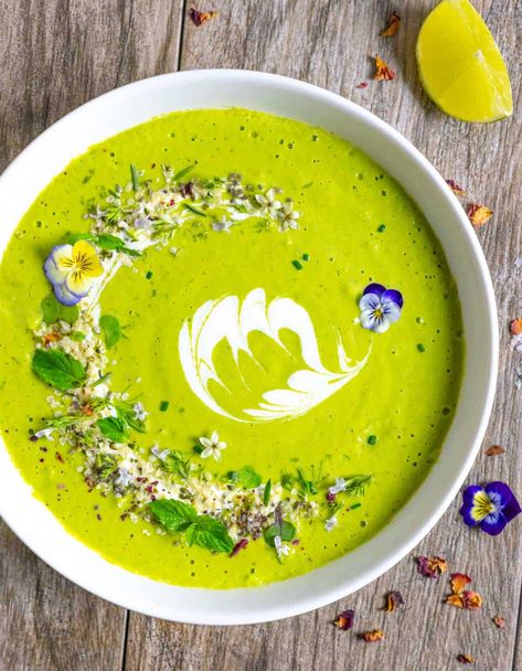 Cucumber Gazpacho with Avocado Cucumber Avocado Soup Cold, Cucumber Gazpacho Soup, Chunky Gazpacho Recipe, Avocado Gazpacho, Cucumber Avocado Soup, Green Gazpacho, Recipe With Avocado, Cucumber Gazpacho, Clean Eating Soup Recipes