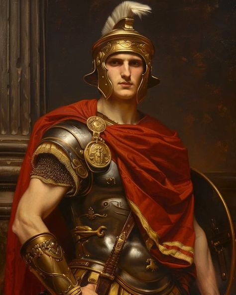 Classic Artia (@classic_artia) • Instagram photos and videos Roman General Art, Roman Soldier Art, Roman Paintings, Roman Knight, Mens Pictures, Roman Painting, Roman Man, Roman Armor, Roman Soldier