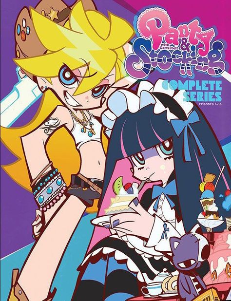 Panty And Stocking Anime, Panty Stocking, Panty And Stocking, Pearly Gates, Heaven And Earth, Magical Girl, Blu Ray, Art Style, Art Inspo