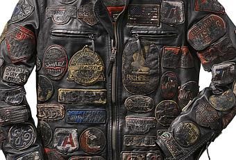 Source § www.conleys.deThat leather jacket is great and the price as well...Need more info about HTC? Just click here Punk Battle Jacket, Punk Embroidery, Harley Davidson Merchandise, Embroidery Patchwork, Country Hats, Biker Leather Jacket, Battle Jacket, Real Leather Jacket, Vintage Clothing Men