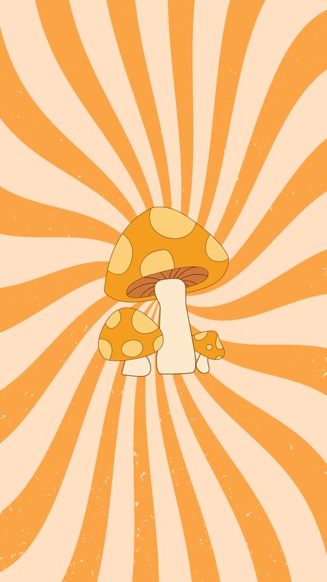 Be merry MUSHROOM Merry Mushroom Art, Mushroom Art Wallpaper, Aesthetically Background, Mushroom Wallpaper Aesthetic, Mushroom Aesthetic, Merry Mushroom, Orange Mushroom, Mushroom Wallpaper, Be Merry