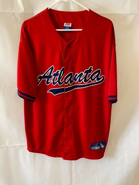 Mens MLB Atlanta Braves Baseball Jersey Limited Edition Size Large Red no wear and tear Atlanta Braves Jersey, Braves Jersey, Atlanta Braves Baseball, Braves Baseball, Reds Baseball, Gaming Gear, Baseball Jersey, Baseball Jerseys, Atlanta Braves