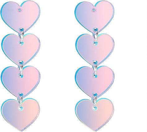 Eras Tour Concert, Concert Gift, Lover Earrings, Era Tour, Pink Heart Earrings, Swift Concert, Sweet Earrings, Gifts For Your Sister, Heart Shaped Earrings