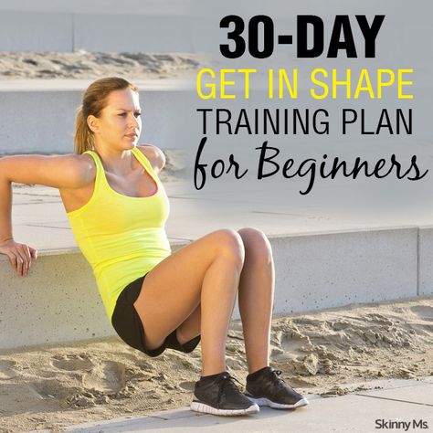 30-Day Get in Shape Training Plan for Beginners Ease Back Into Working Out, Ease Into Working Out, Crossfit Equipment, Beginners Fitness, Crossfit Workout, Fitness Plan, Fitness Program, Work Outs, Training Plan