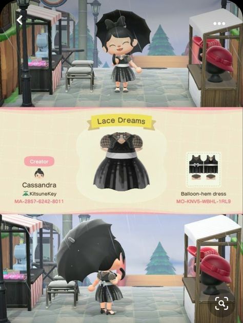 Acnh Dresses, Acnh Motifs, Acnh Halloween, Acnh Fashion, Acnh Clothes, Brick Path, Animals Crossing, Ac New Leaf, Animal Crossing Memes