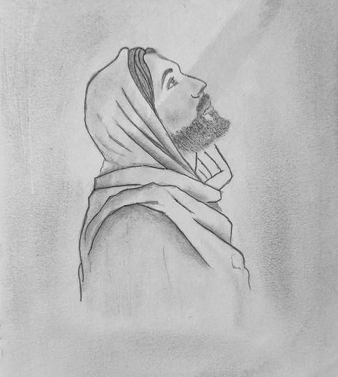 Bible Drawings Sketches Easy, Catholic Drawings Easy, Jesus Sketch Pencil Easy, Crown Of Thorns Drawing, Christian Art Drawings, Christian Drawings Inspiration, Biblical Sketches, Jesus Drawings Sketches, Jesus Sketch