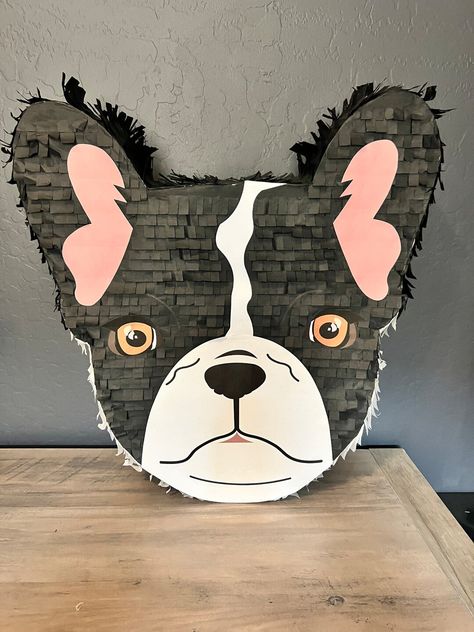 Animal Frenchie BLACK French Bulldog Dog Breed Handmade Pinata - Etsy French Bulldog Party, Gray French Bulldog, Pinata Birthday Party, Pinata Birthday, Black French Bulldogs, French Bulldog Dog, Peoria Az, Custom Templates, Dog Breed