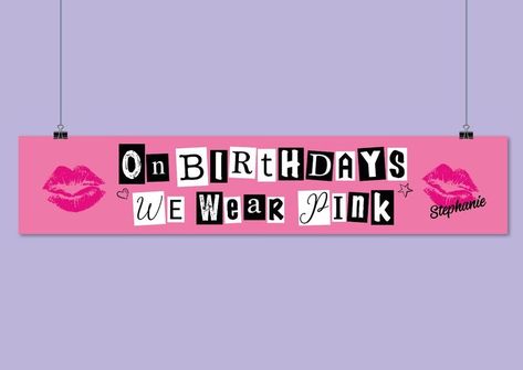 Mean Girls 13th Birthday Party, Mean Girls 30th Birthday, Mean Girl Party Theme, Mean Girls Bday Party, Mean Girls Party Ideas, All Pink Birthday Party, Good Party Themes, Mean Girls Party Theme Ideas, Mean Girls Birthday Party Theme