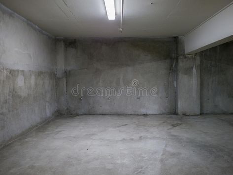 Empty concrete room. Empty gray concrete room interior , #sponsored, #concrete, #Empty, #room, #interior, #gray #ad Empty Room Aesthetic, Gray Room Aesthetic, Cement Room, Concrete Room, Graffiti Supplies, Concrete Basement, Concrete Garage, St Vitus, Metal Room