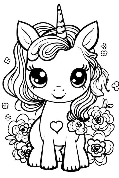 Livro de colorir preto e branco para cri... | Premium Photo #Freepik #photo #ponei #arte-linha #vector-cartoon #pagina-colorir Photo For Coloring, Color Cartoon, Coloring Images, Cute Coloring Pictures, Coloring Page, Kids Colouring Printables, Free Coloring Sheets, Detailed Coloring Pages, Easy Coloring Pages