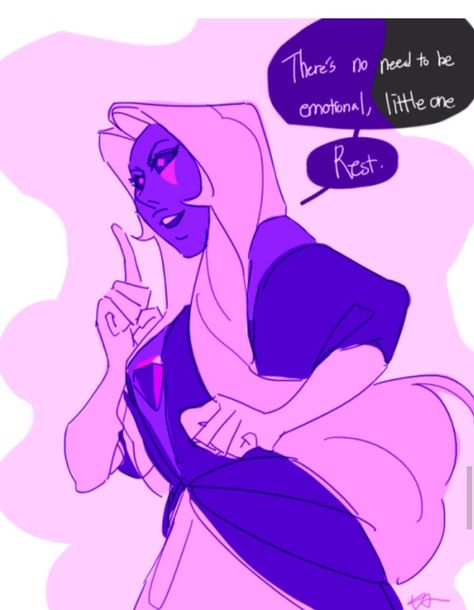 Steven Universe Purple Diamond, Violet Diamond, Diamond Steven Universe, Hamilton Fanart, Purple Diamond, Purple Pearl, Eyes Closed, Her Eyes, Steven Universe