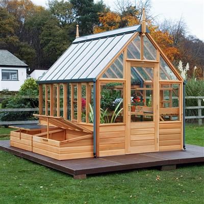 Gabriel Ash Rosemoor Greenhouse Serre Diy, Diy Greenhouse Plans, Green House Design, Hobby Greenhouse, Greenhouse Shed, Build A Greenhouse, Home Greenhouse, Greenhouse Plants, Wooden Greenhouses