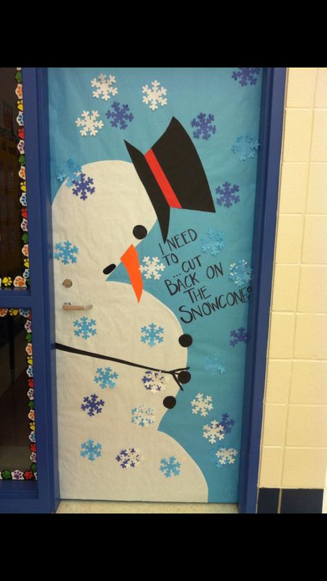 Snowman door decoration cot classroom winter door Penguin Classroom Door, Winter Door Decorations Classroom, Winter Classroom Door, Christmas Decor Door, Classroom Door Decorating, Door Decorations Classroom Christmas, Holiday Door Decorations, Christmas Classroom Door, Infant Classroom