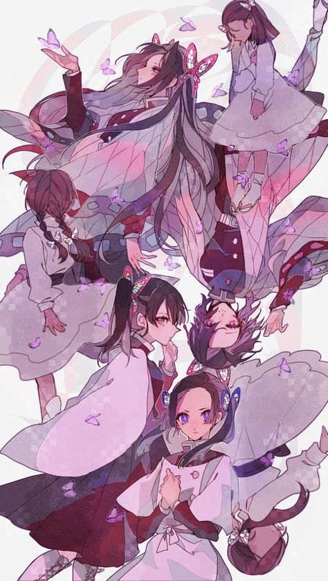 Butterfly Family, Anime Butterfly, Wallpaper Animes, Demon Hunter, Dragon Slayer, Anime Angel, Kochi, Fanarts Anime, Kimetsu No Yaiba