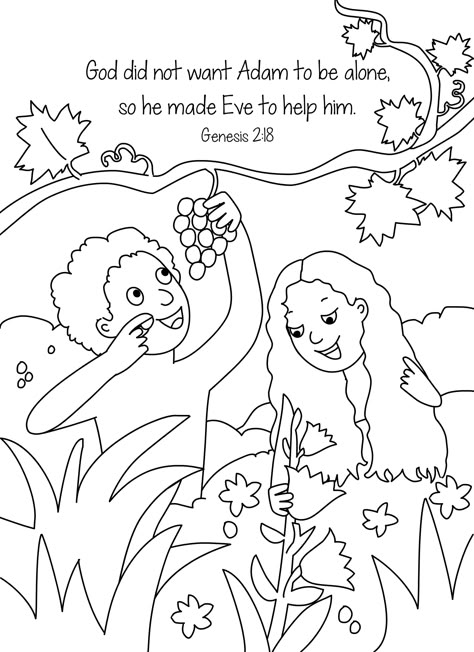 Bible Key Point Coloring Page | Adam and Eve Adam And Eve Coloring Page For Preschool, The Creation Coloring Pages, Free Creation Coloring Pages, Adam And Eve Colouring Pages, Adam And Eve Coloring Page Free Printable, Adam And Eve Coloring Page, Day 2 Creation Coloring Page, Adam And Eve Bible, Creation Coloring Pages