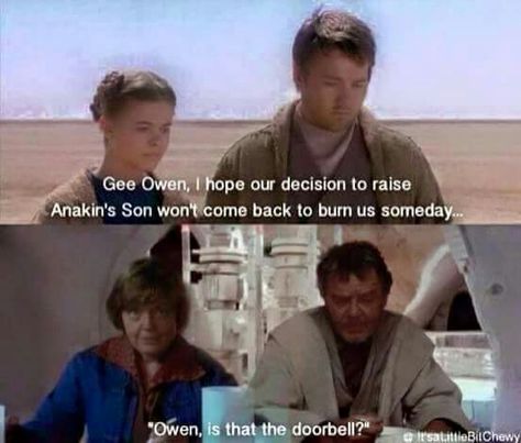 Aunt Beru, Dark Sider, Fan Theories, Star Wars Trilogy, May The 4th Be With You, Tv Show Games, Door Bell, Science Fiction Film, Star Wars Humor