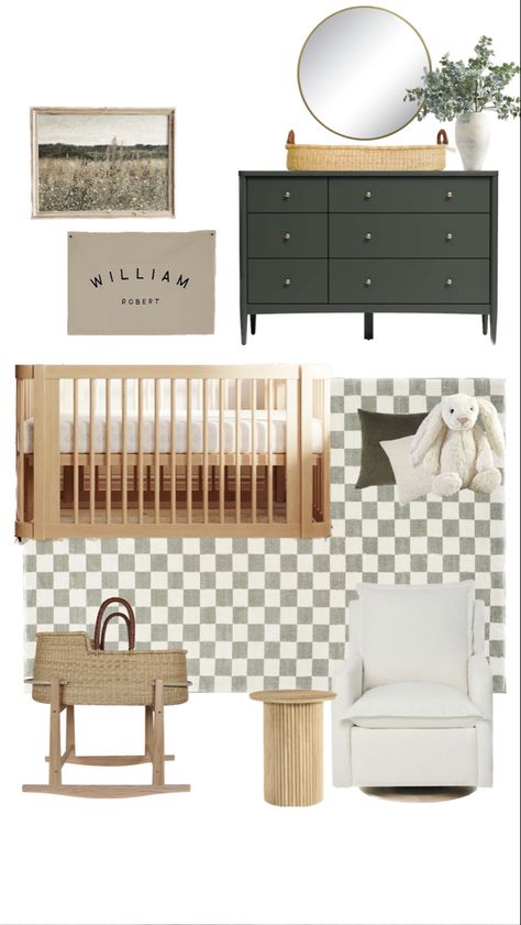 Sage Baby Dresser, Nursery Ideas Olive Green, Simple Modern Nursery, Evergreen Fog Nursery Boy, Baby Boy Nursery Mood Board, Olive Nursery Boy, Nestig Crib Nursery Ideas, Organic Modern Nursery Ideas, Nestig Crib Nursery