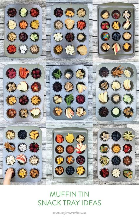 Cupcake Tin Snack Tray, Muffin Tin Snack Tray, Snack Tray Ideas, Sweets Tray, Appetizer Fruit, Kid Muffins, Gameday Food, Muffin Pan Recipes, Smart Eating