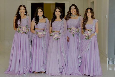 BLANCHE HANGER ™️ on Instagram: “BLANCHE HANGER BRIDESMAIDS . . . #viralpost #viral #viralfashion #bridesmaids #blanchehanger #indianootd #customindianwear #indiandesigner…” Women Lehenga, Satin Lehenga, Lehenga Wedding, Sequin Blouse, Indian Lehenga, Designer Lehenga, Dress Indian, Lehenga Designs, Indian Design