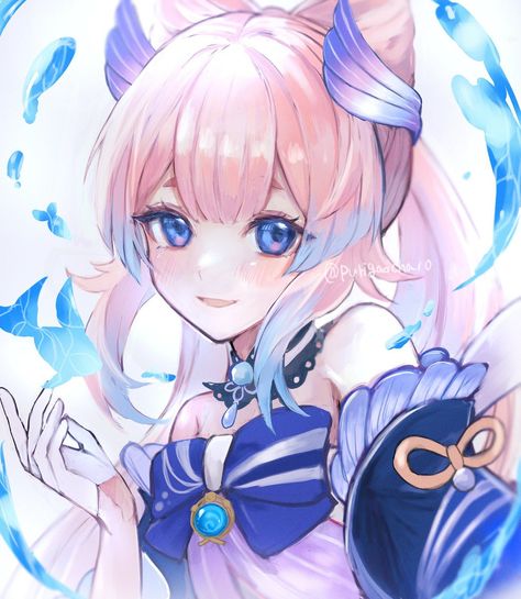 Kokomi Sangonomiya, Sangonomiya Kokomi, Pretty Fish, Iconic Characters, White Hair, Cute Icons, App Icon, Anime Character, No. 2