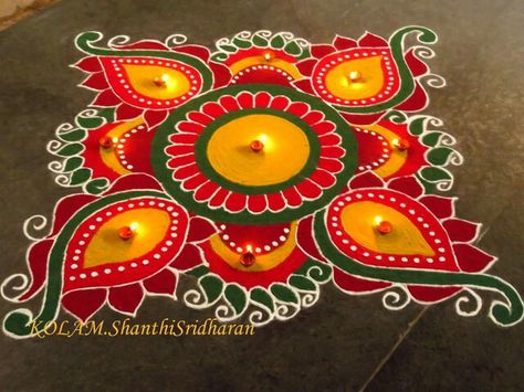 Square rangoli colours Rangoli Designs For Diwali Latest, Big Rangoli Designs Creativity, Beautiful Rangoli Designs Latest, Square Rangoli, Rangoli Images, Ganpati Rangoli, Cartoons Rangoli, New Rangoli, 3d Rangoli