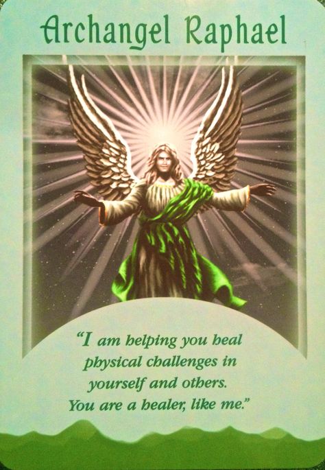 pictures of healing angels | ... deck, by Doreen Virtue, Ph.D: Archangel Raphael ~ Angel Of Healing Raphael Angel, Angel Therapy, Archangel Prayers, Angel Readings, Free Angel, Angel Card, Healing Angels, Angel Signs, Angel Tarot