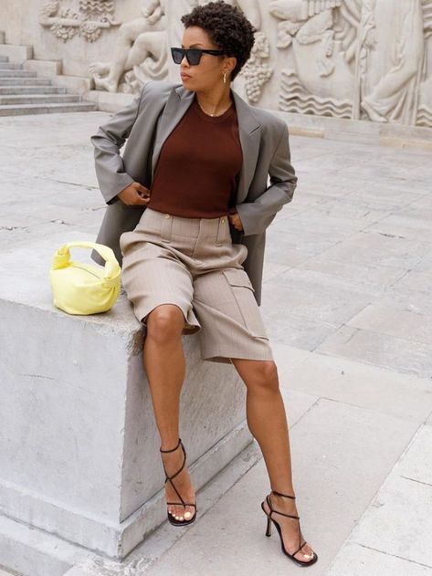 7 Work Outfits We Love for Autumn, Whether You’re WFH or In the Office Autumn Bag, 2020 Fashion Trends, Style Inspiration Fall, Minimalist Wardrobe, Bag Trends, Long Shorts, Street Chic, Work Outfits, Who What Wear