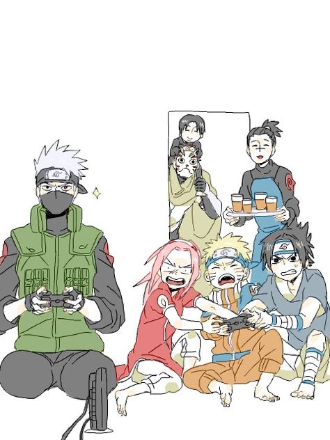 Team 7 Iruka Naruto, Naruto Mignon, Photo Naruto, Naruto Team 7, Naruto Teams, Naruto Comic, Naruto Sasuke Sakura, Naruto Shippuden Sasuke, Naruto Uzumaki Shippuden