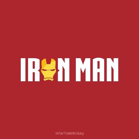 #verbicon iron man by Shiva Samrat (@iamshivaaay) Iron Man Name, Ironman Logo, Iron Man Logo, Typography Logo Inspiration, Iron Man Movie, Iron Man 3, Creative Gifts For Boyfriend, Man Movies, Title Card