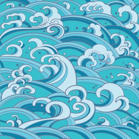 Tile Wall Art, Handmade Ceramic Tiles, Wave Art, Ceramic Wall Tiles, Water Waves, Wave Pattern, Ocean Waves, Abba, Adhesive Vinyl