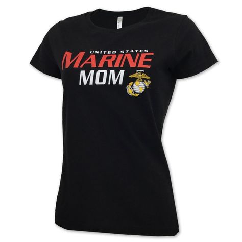 PRICES MAY VARY. 100% Cotton Imported Pull On closure Machine Wash The ideal gift for your original training instructor! This modern tee features the USMC Eagle, Globe, and Anchor in red, white, and flat golden yellow on a black field. Part of our line of matching moms apparel for the Army, Navy, Marines, Coast Guard, and Air Force. 100% combed ring-spun cotton offers a super-wearable, super-comfortable fit and retention of the striking black color. Women's fitment sits closer to the arms and th