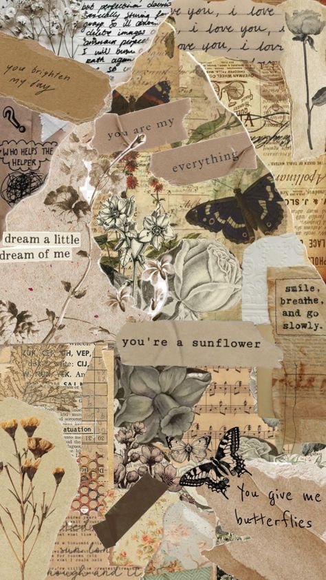 #vibes #wallpaper #art #vintage #vintageaesthetic #aesthetic #moodboards #flower Brown Aesthetic Vintage Flower Wallpaper, Aesthetic Flower Stickers Printable Vintage, Photo Collage Art Ideas Creative, Wallpaper Backgrounds Aesthetic Vintage Collage, Vintage Design For Scrapbook Printable Flower, Aesthetic Flowers Printable, Scrapbook Background Vintage, Vintage Background Design Printables, Vintage Aesthetic Stickers Printables Love