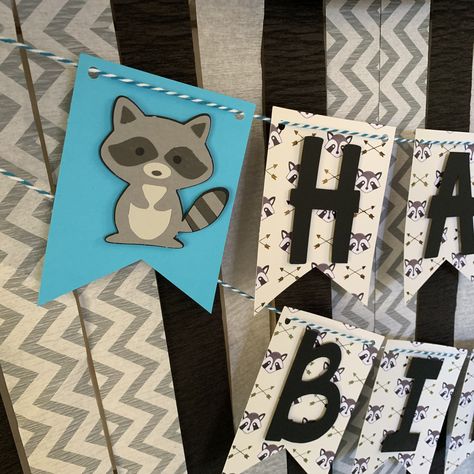 Raccoon Birthday Party Ideas, Raccoon Party Ideas, Raccoon Birthday Party, Raccoon Birthday, Forest Party, 30th Birthday Parties, Theme Birthday, 8th Birthday, 30th Birthday