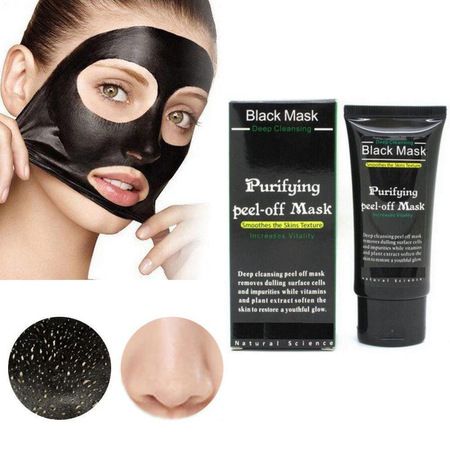 Purifying Black Peel off Mask, Charcoal Face Mask, Blackhead Remover Deep Cleanser, Acne Black Mud Face Mask - Walmart.com Chin Blackheads, Blackheads Mask, Black Peel Off Mask, Mud Face Mask, Blackhead Mask, Clean Blackheads, Tumeric Face Mask, Charcoal Face Mask, Green Tea Mask