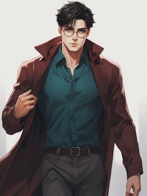 Harrymort Fanart, Hot Harry Potter, Adult Harry Potter, Harry Potter Fanart, Man With Glasses, Harry Potter Friends, Drarry Fanart, Harry And Ginny, Harry Potter Wizard