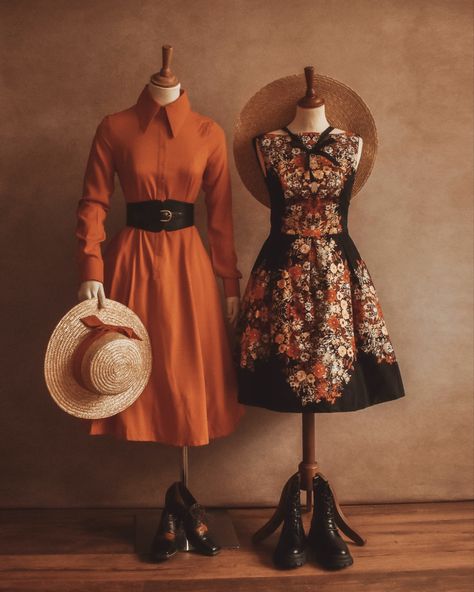 Orange Dark Academia, Trey Songs, Tiffany Dress, Oc Clothes, Tiffany Dresses, Cottagecore Clothes, Fun Clothes, Old Fashion Dresses, Cottage Life