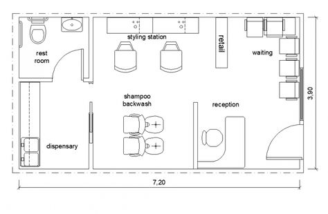 Saloon shop detail elevation and plan layout autocad file Saloon Plans Layout, Small Salon Interior Design Layout, Beauty Saloon Interiors Ideas, Small Parlour Ideas, Beauty Salon Plan Design, Color Mixing Station Salon, Small Salon Floor Plan, Saloon Designs Ideas, Beauty Salon Layout Ideas Floor Plans