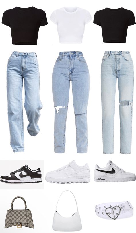 Simple Outfits For Women, Summer Outfits 2020, Jeans Name, Summer Outfit 2022, Fitness Fashion Outfits, Casual Preppy Outfits, Trendy Outfits For Teens, Everyday Fashion Outfits, Cute Lazy Day Outfits