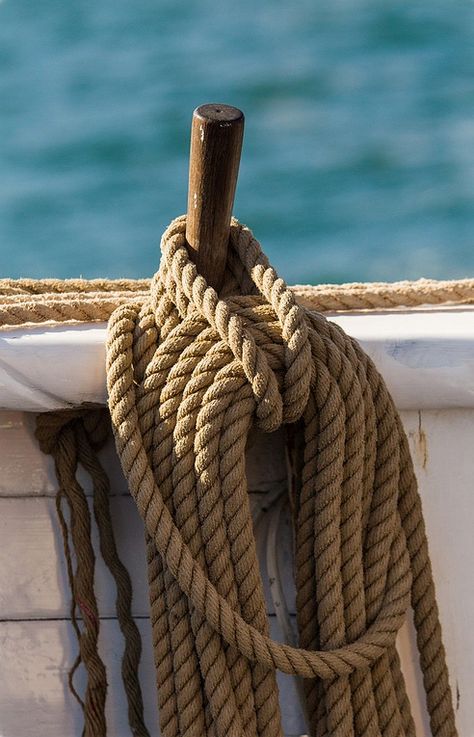 **** Boat Rope, Sailing Rope, Navi A Vela, Coastal Life, Set Sail, Pirate Ship, Tall Ships, Wooden Boats, Model Ships