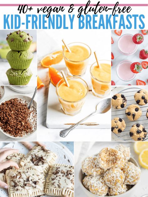 Vegan Breakfasts for Kids Kids Vegan Breakfast, Eggless Dairy Free Breakfast Ideas, Vegan Kids Breakfast, Eggless Toddler Breakfast, Vegan Toddler Breakfast, Breakfast For Birthday, Vegan Breakfast For Kids, Eoe Recipes, Vegan Breakfast Ideas