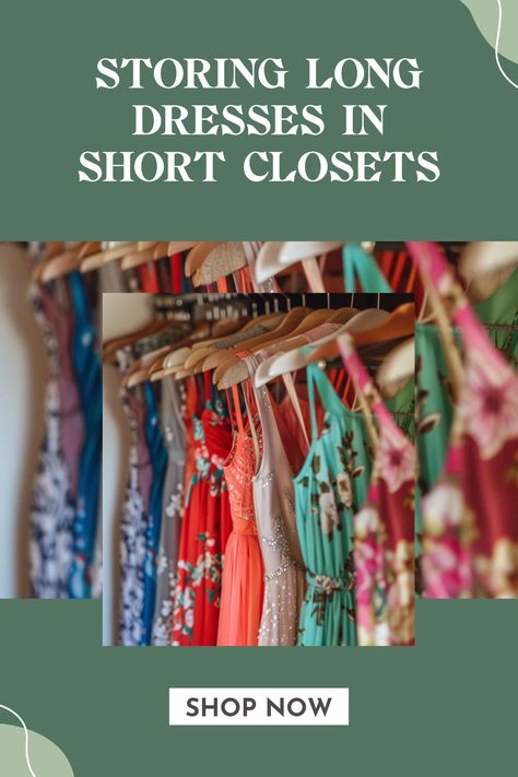 Are you struggling with how to hang long dresses in a short closet? Discover practical storage solutions that help you maximize your space efficiently. From using multi-layer hangers to space-saving techniques, learn how to organize and store longer garments in tight locations without compromising their integrity. With some simple tips, you can turn your cramped closet into an efficient storage area for even your favorite flowy gowns or maxi dresses. Say goodbye to closet clutter and start enjoying a tidy space. Creative Hanging Clothes Storage, Storing Long Dresses In Closet, Dress Closet Organization, Hang Long Dresses In Closet, How To Hang Long Dresses In Short Closet, How To Store Hangers, How To Hang Skirts In Closet, How To Hang Long Dresses In Closet, How To Hang Dresses