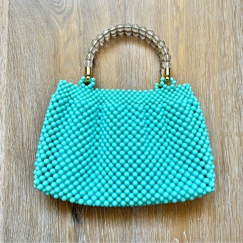 Beaded Turquoise Mini Handbag Mini Handbag, Like And Share, Mini Handbags, Turquoise Blue, Mini Bag, Turquoise, Handbags, Blue, Quick Saves