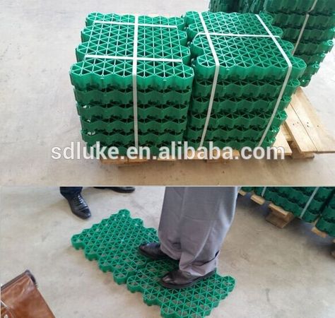 Plastic Grass Pavers, Grass Pavers, Diy Driveway, Plastic Grass, Driveway Paving, Driveway Landscaping, Paver Driveway, Gravel Driveway, Backyard Pavilion