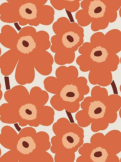 UNIKKO - Wallcovering Marimekko Pattern, Oversized Flowers, Balloon Valance, Back Wallpaper, Murals For Kids, Easter Wallpaper, Large Scale Floral, Floral Paper, Stripes Texture