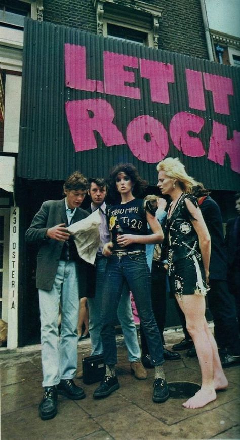 let it rock london 1 - Flashbak Punk Prom, Punk Shop, 70s Punk, Teddy Girl, Rock Aesthetic, Teddy Boys, Drape Jacket, Dark Grunge, Punk Scene