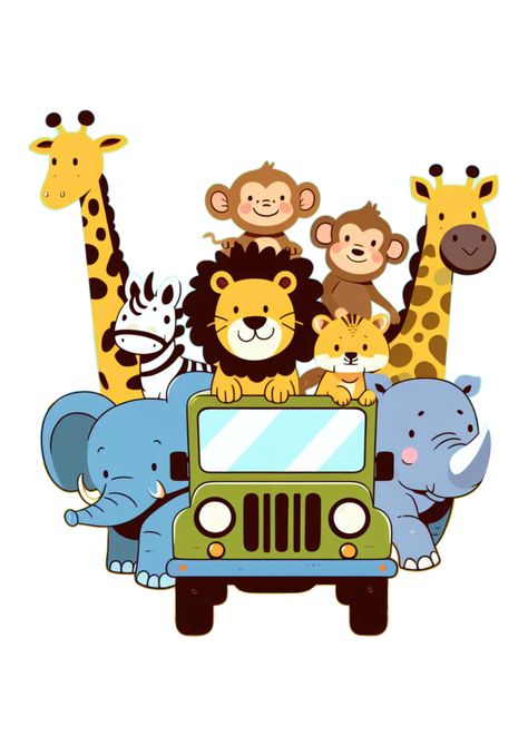 Visite nosso site e tenha acesso a milhares de imagens incríveis. Jaan Birthday, Safari Animals Birthday, Animals Birthday, Animal Birthday, Safari Animals, Cake Topper, Kindergarten, Art Drawings, Wall Art