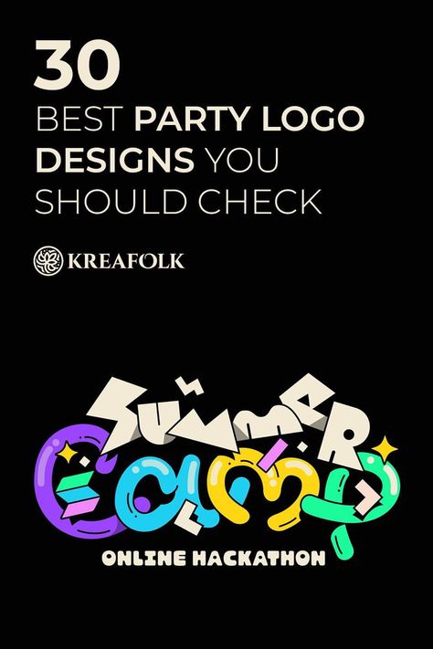 Even though you're growing up, you should never stop having fun. Check out some of the best party logo design ideas to inspire your projects! Event Logo Design Ideas, Fun Logo Design Inspiration, Party Logo Design, Event Logo Design, Party Branding, Disco Cherry, Party Slogans, Logo Elements, Event Agency